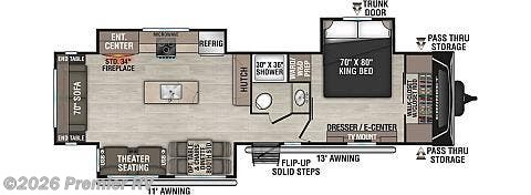 2026 K-Z Connect C313MK - New Travel Trailer For Sale by Premier RV  in Blue Grass, Iowa