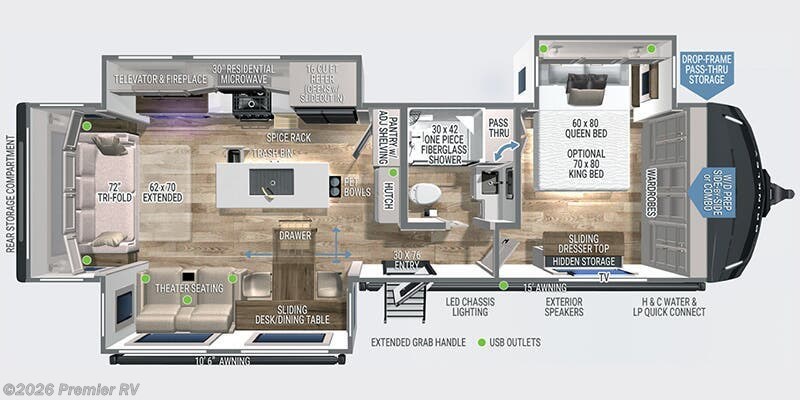 2026 Brinkley RV Model Z AIR 310 - New Travel Trailer For Sale by Premier RV  in Blue Grass, Iowa