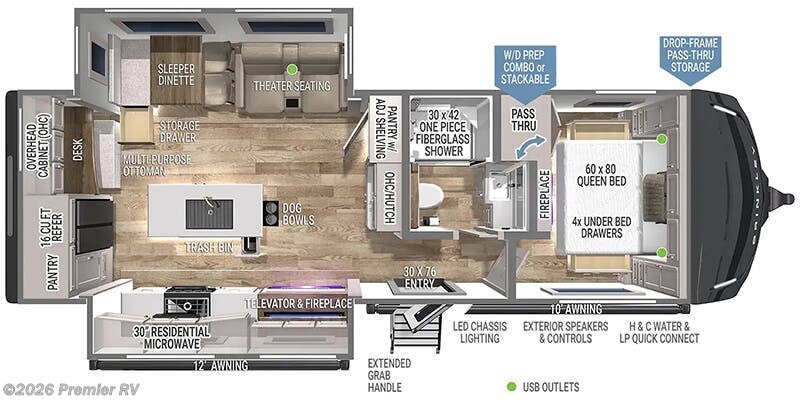 2026 Brinkley RV Model Z AIR 285 - New Travel Trailer For Sale by Premier RV  in Blue Grass, Iowa