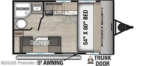 2026 K-Z Sportsmen Classic 130RD - New Travel Trailer For Sale by Premier RV  in Blue Grass, Iowa