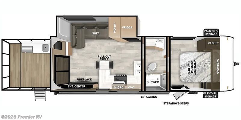 2025 Salem Cruise Lite T22VERANDA by Forest River from Premier RV  in Blue Grass, Iowa