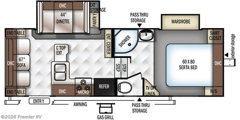 2017 Rockwood Ultra Lite 2440WS by Forest River from Premier RV  in Blue Grass, Iowa