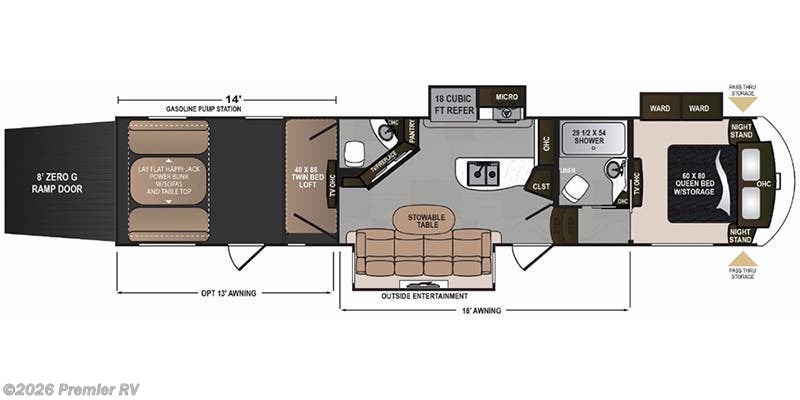 2017 Dutchmen Voltage 3805 - Used Toy Hauler For Sale by Premier RV  in Blue Grass, Iowa