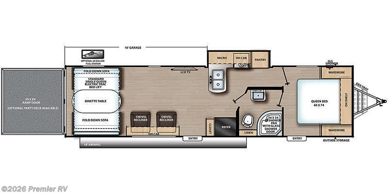 2021 Coachmen Catalina Trail Blazer 30THS - Used Toy Hauler For Sale by Premier RV  in Blue Grass, Iowa