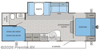 2016 Jay Flight SLX 267BHSW by Jayco from Premier RV  in Blue Grass, Iowa