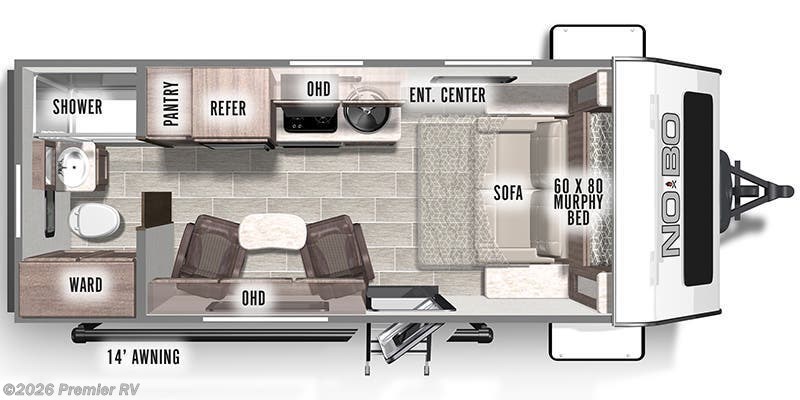 2021 Forest River No Boundaries 19.2 - Used Travel Trailer For Sale by Premier RV  in Blue Grass, Iowa
