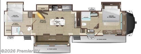 2026 Open Range 3X 390TBS by Highland Ridge from Premier RV  in Blue Grass, Iowa