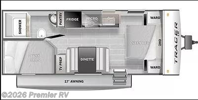 2022 PRIMETIME TRACER LE 200BHSLE by Forest River from Premier RV  in Blue Grass, Iowa
