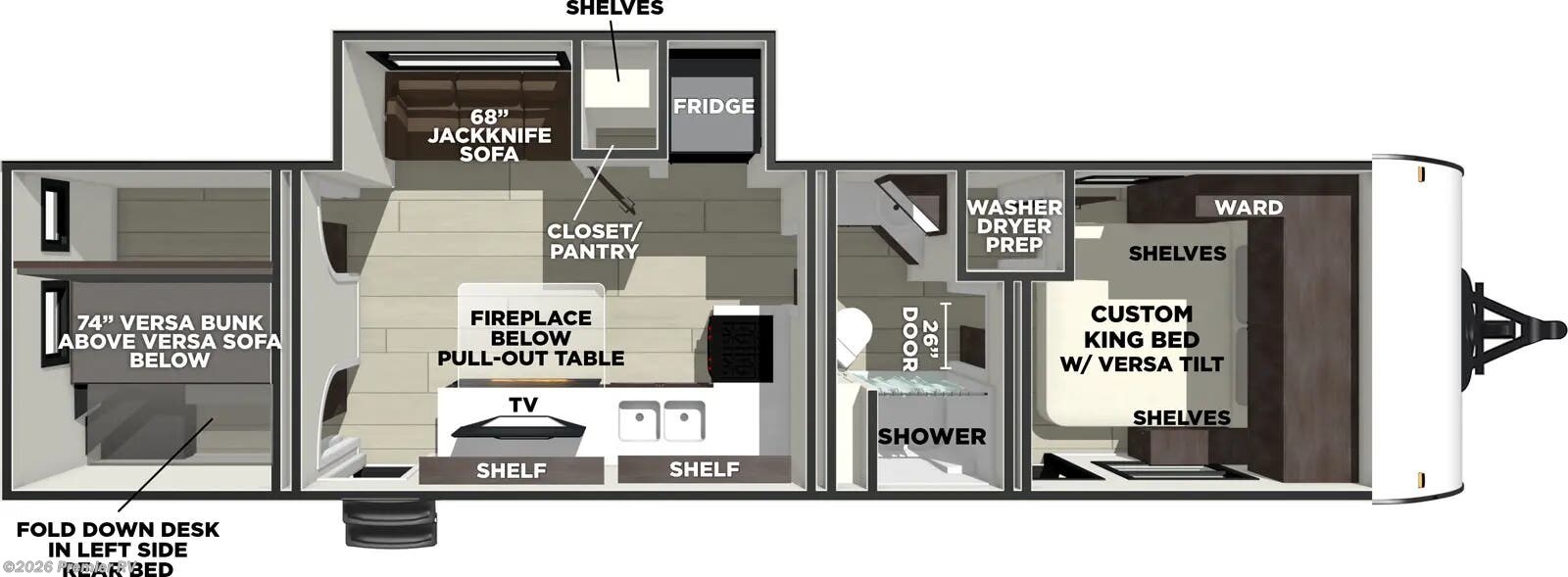 2026 Forest River Salem T300ICE - New Travel Trailer For Sale by Premier RV  in Blue Grass, Iowa