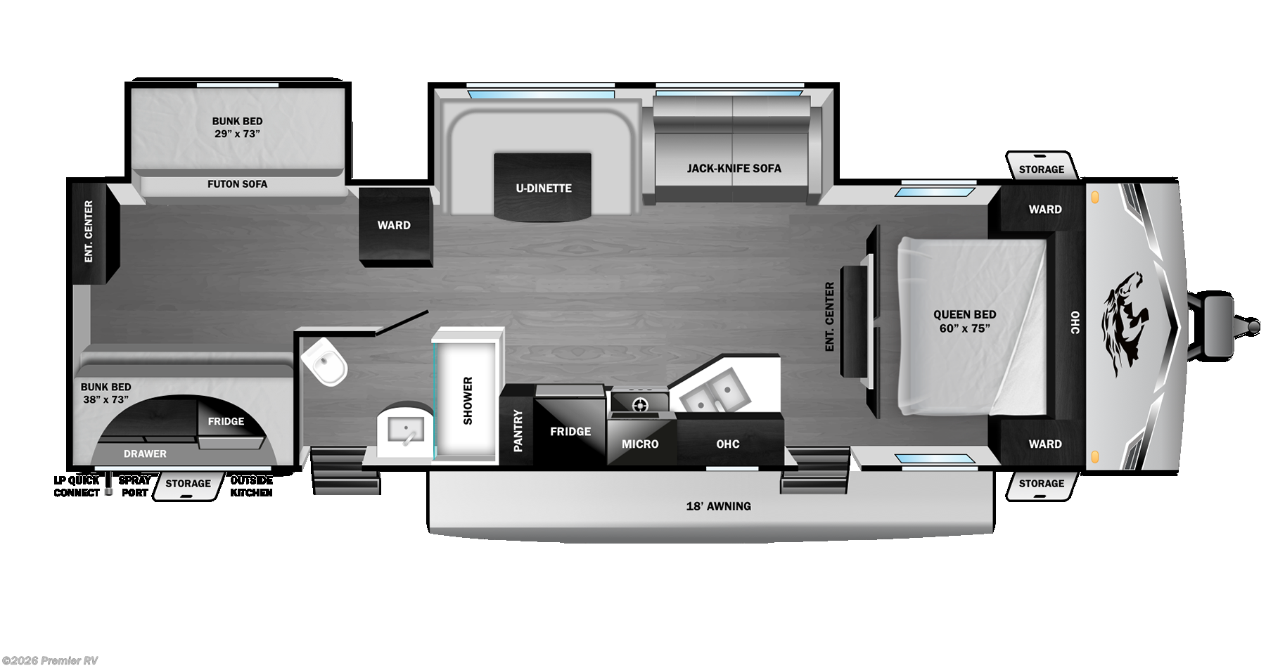 2026 Colt 32DSB by Highland Ridge from Premier RV  in Blue Grass, Iowa