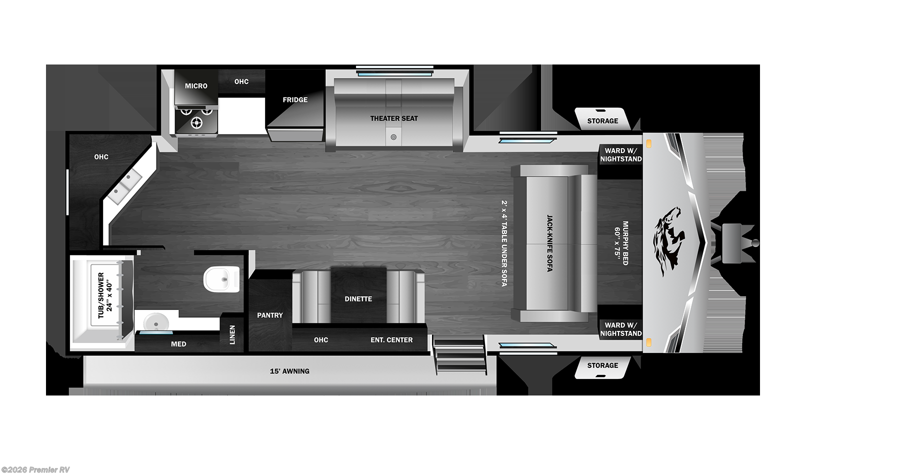 2026 Highland Ridge RANGE LITE 211RKM - New Travel Trailer For Sale by Premier RV  in Blue Grass, Iowa