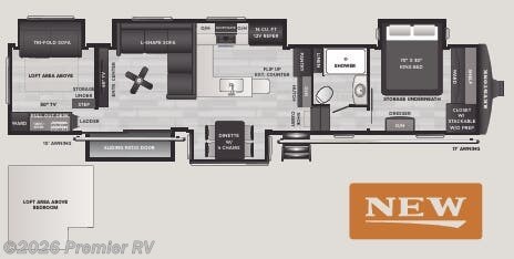2026 Keystone Sprinter 3950SSP - New Fifth Wheel For Sale by Premier RV  in Blue Grass, Iowa