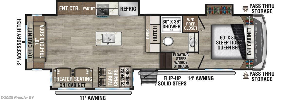 2026 SportTrek FW STF303VIK by Venture RV from Premier RV  in Blue Grass, Iowa