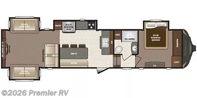 2017 Keystone Sprinter 353FWDEN - Used Fifth Wheel For Sale by Premier RV  in Blue Grass, Iowa