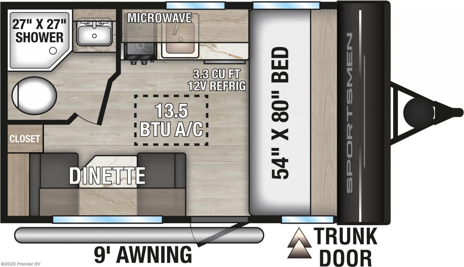 2026 Sportsmen Classic 130RD by K-Z from Premier RV  in Blue Grass, Iowa