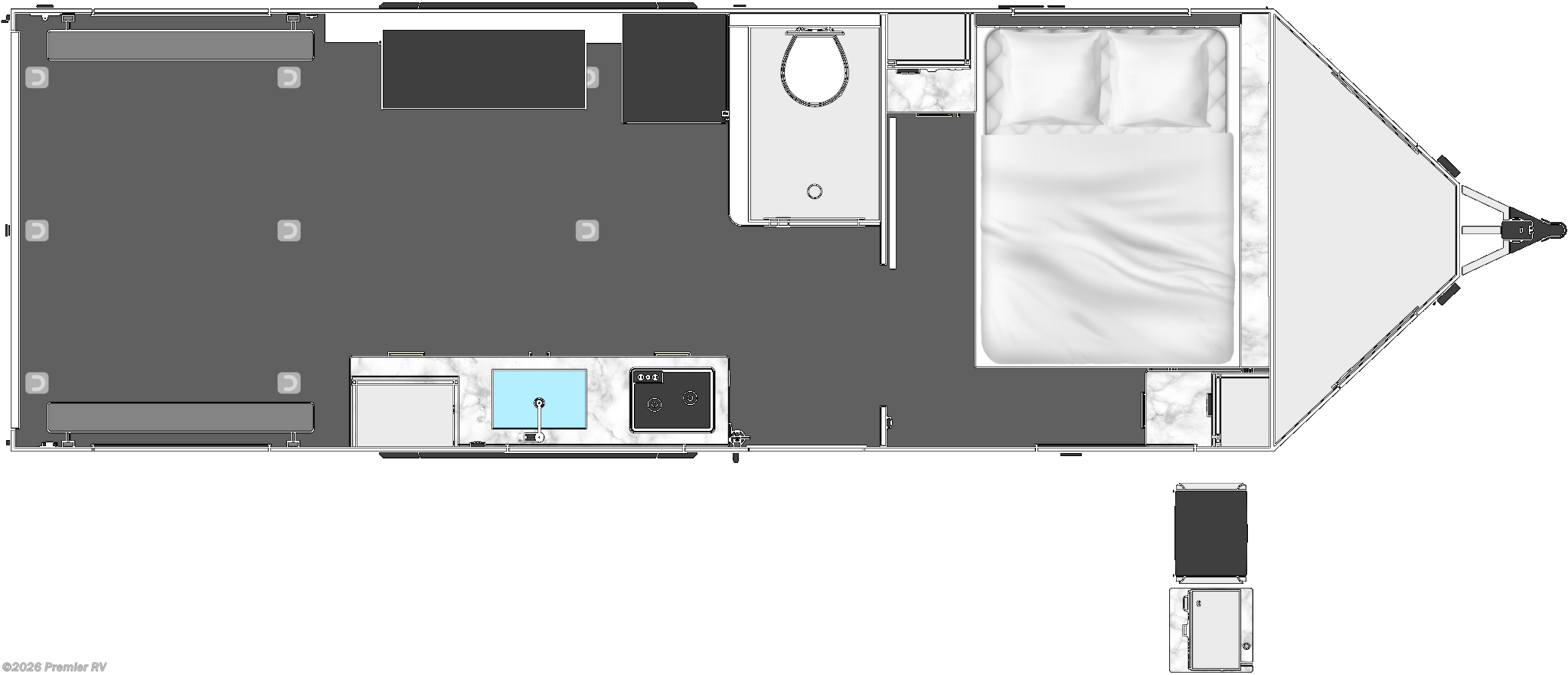 2026 inTech Black Wing 830-X - New Toy Hauler For Sale by Premier RV  in Blue Grass, Iowa