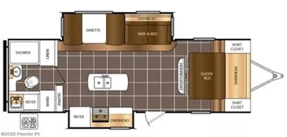 2017 Forest River TRACER ULTRA LITE 2750RBS - Used Travel Trailer For Sale by Premier RV  in Blue Grass, Iowa