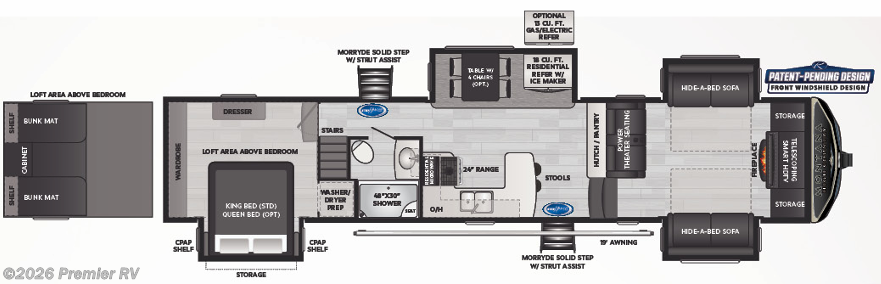 2023 Keystone Montana High Country 377FL - Used Fifth Wheel For Sale by Premier RV  in Blue Grass, Iowa