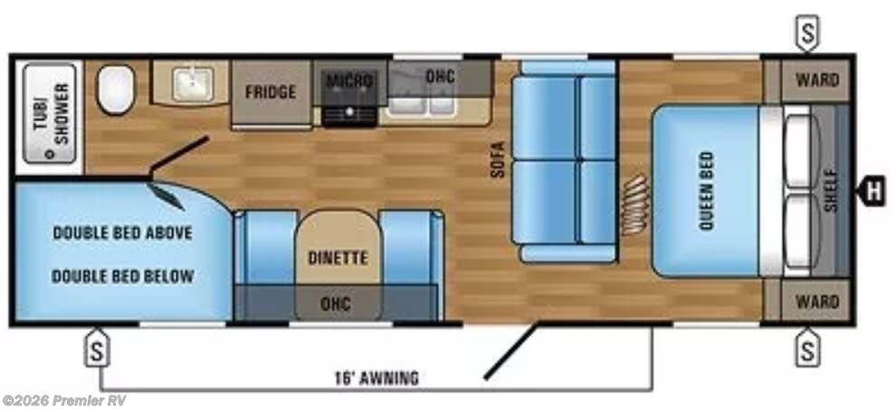 2017 Jayco Jay Flight SLX 264BHW - Used Travel Trailer For Sale by Premier RV  in Blue Grass, Iowa