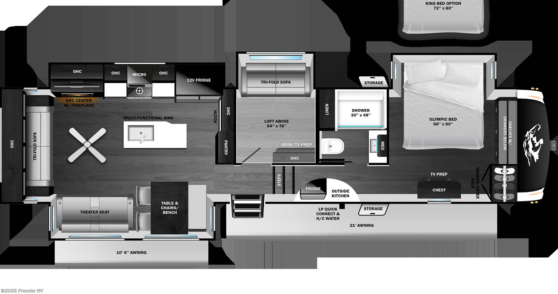 2026 Highland Ridge ROAMER 35MRQS - New Fifth Wheel For Sale by Premier RV  in Blue Grass, Iowa