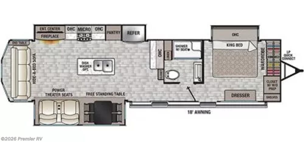 2022 Forest River Cedar Creek Cottage 40CRS - Used Travel Trailer For Sale by Premier RV  in Blue Grass, Iowa