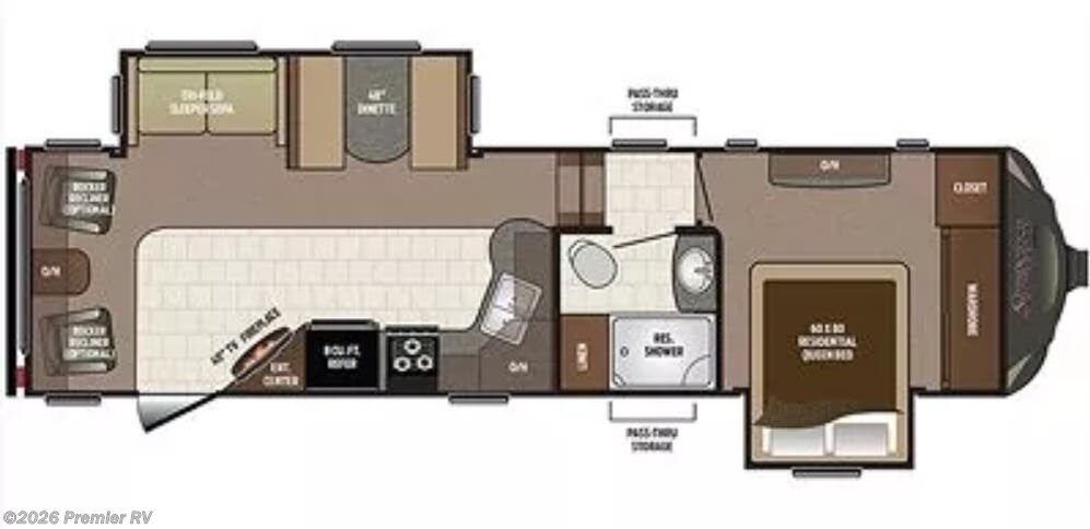 2017 Keystone Sprinter Copper Canyon 269FWRLS - Used Fifth Wheel For Sale by Premier RV  in Blue Grass, Iowa