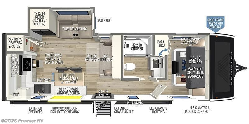 2026 Brinkley RV Model I 275 - New Travel Trailer For Sale by Premier RV  in Blue Grass, Iowa