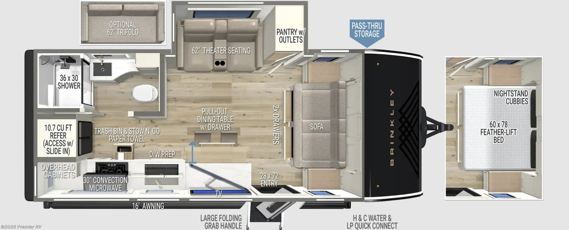 2027 Brinkley RV Model Ix 20X - New Travel Trailer For Sale by Premier RV  in Blue Grass, Iowa
