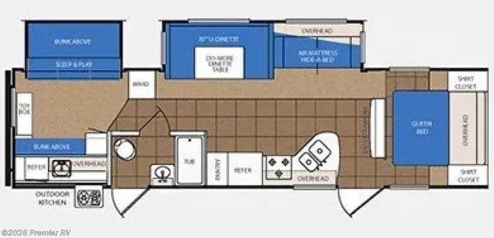 2012 Prime Time LaCrosse 318BHS - Used Travel Trailer For Sale by Premier RV  in Blue Grass, Iowa
