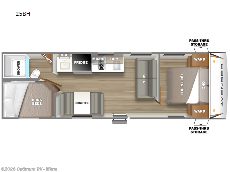 2024 Prime Time Avenger LT 25BH RV for Sale in Mims, FL 32754 4FA851