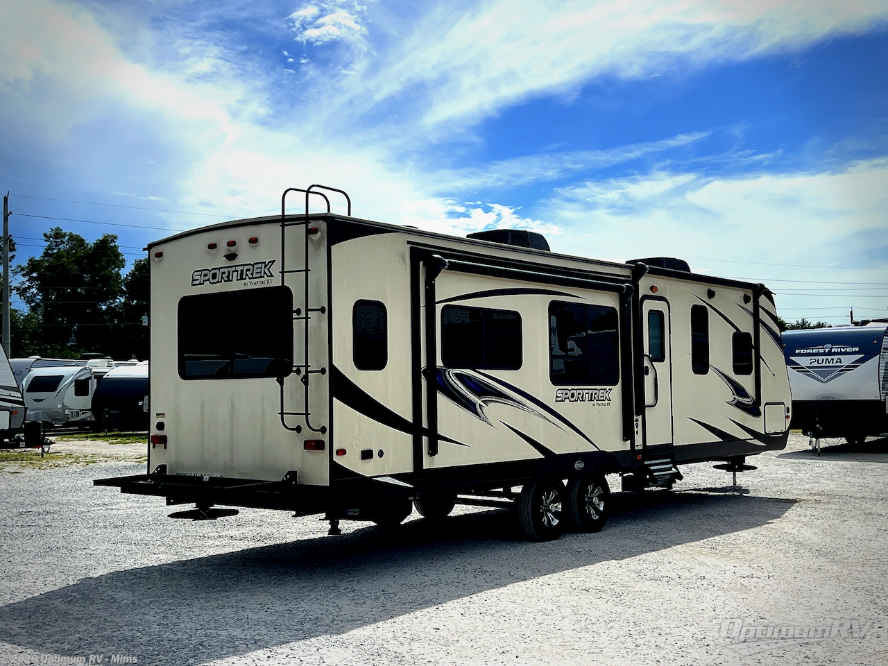 2018 Venture RV SportTrek 290VIK - Used Travel Trailer For Sale by Optimum RV - Mims in Mims, Florida features Awning, Slideout