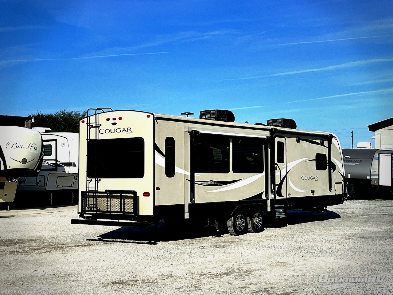 2018 Keystone Cougar Half-Ton Series 32RLI - Used Travel Trailer For Sale by Optimum RV - Mims in Mims, Florida features Slideout, Awning