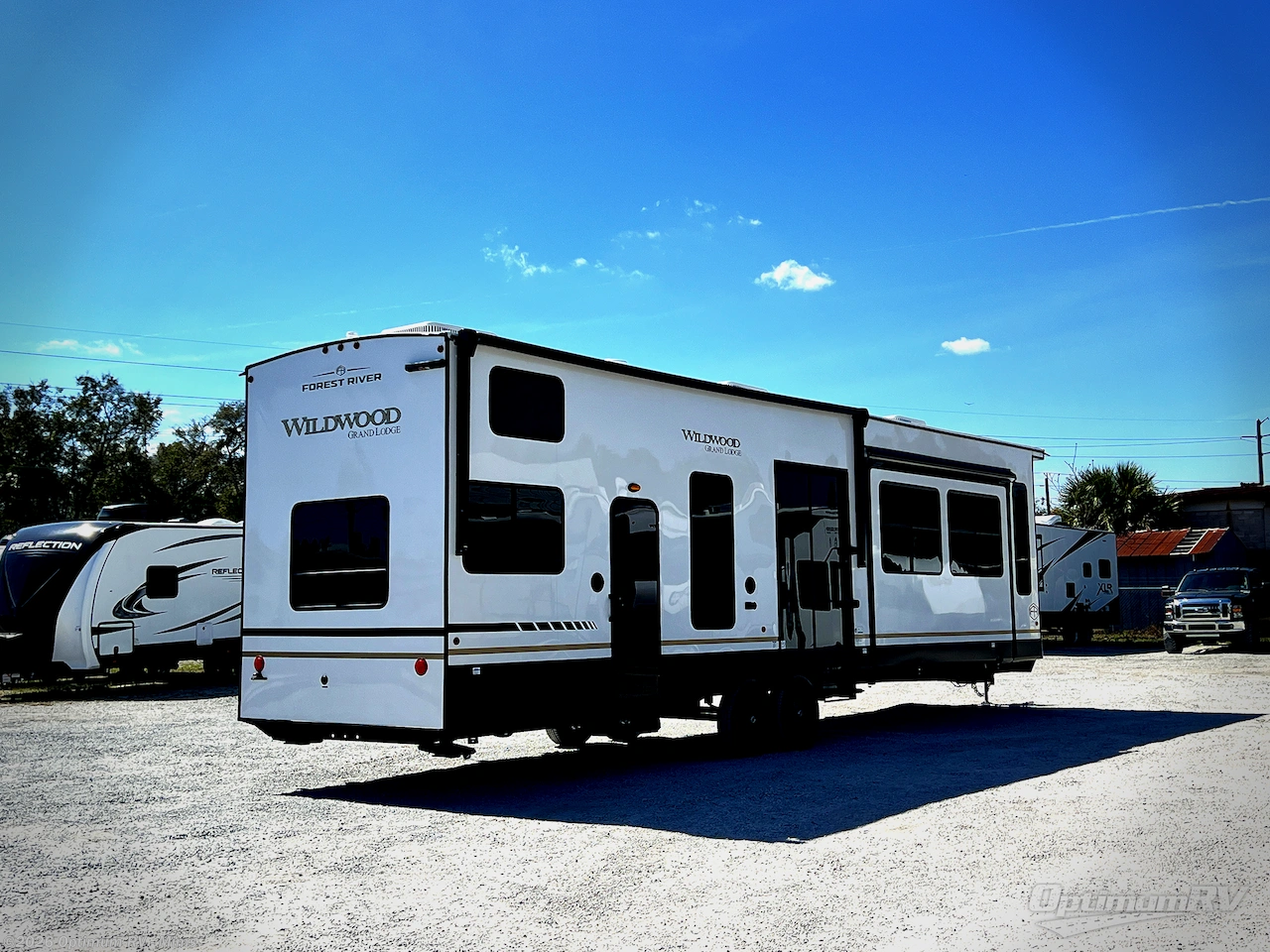 2026 Forest River Wildwood Grand Lodge 42FLDL - New Destination Trailer For Sale by Optimum RV - Mims in Mims, Florida features Awning, Slideout
