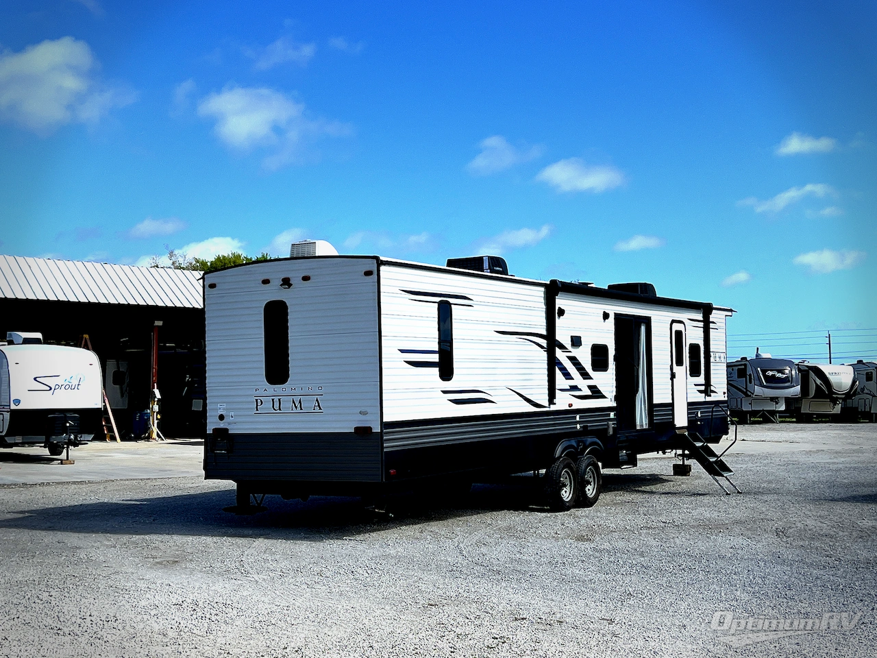 2021 Palomino Puma Destination 39DBT - Used Destination Trailer For Sale by Optimum RV - Mims in Mims, Florida features Slideout