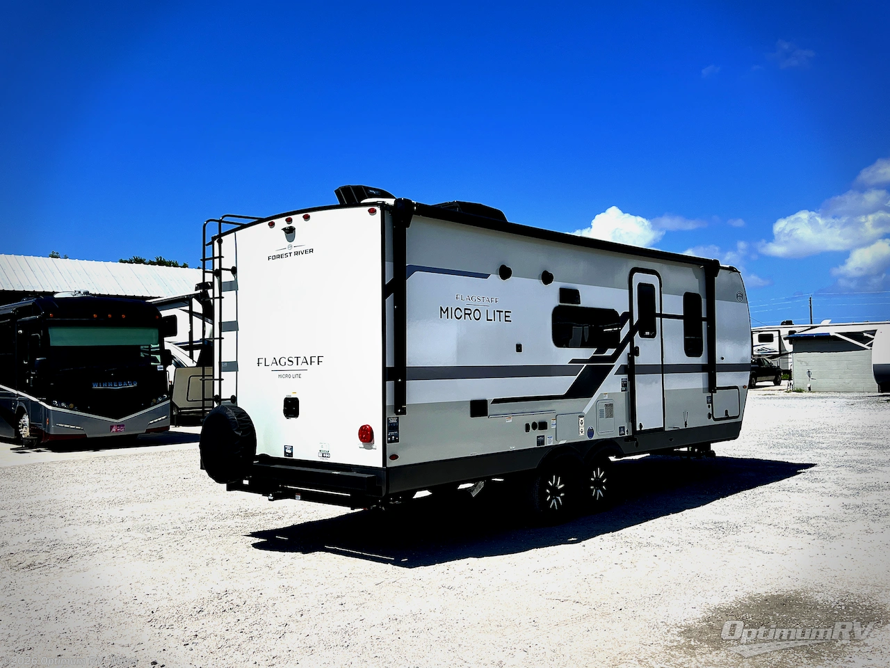 2026 Forest River Flagstaff Micro Lite 25DBH - New Travel Trailer For Sale by Optimum RV - Mims in Mims, Florida features Slideout, Awning