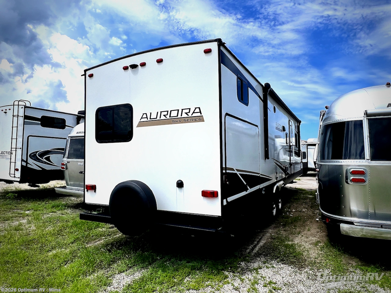 2023 Forest River Aurora Sky Series 340BHTS - Used Travel Trailer For Sale by Optimum RV - Mims in Mims, Florida features Awning, Slideout