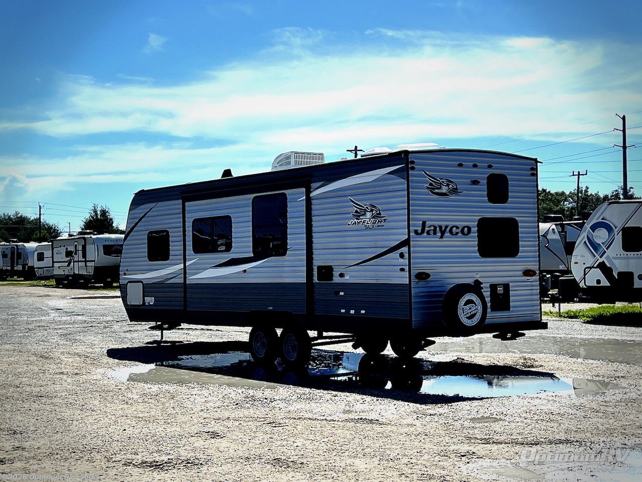 2021 Jayco Jay Flight SLX 8 267BHS - Used Travel Trailer For Sale by Optimum RV - Mims in Mims, Florida features Slideout, Awning