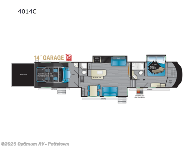 2023 Heartland Cyclone 4014C - New Toy Hauler For Sale by Optimum RV - Pottstown in Pottstown, Pennsylvania