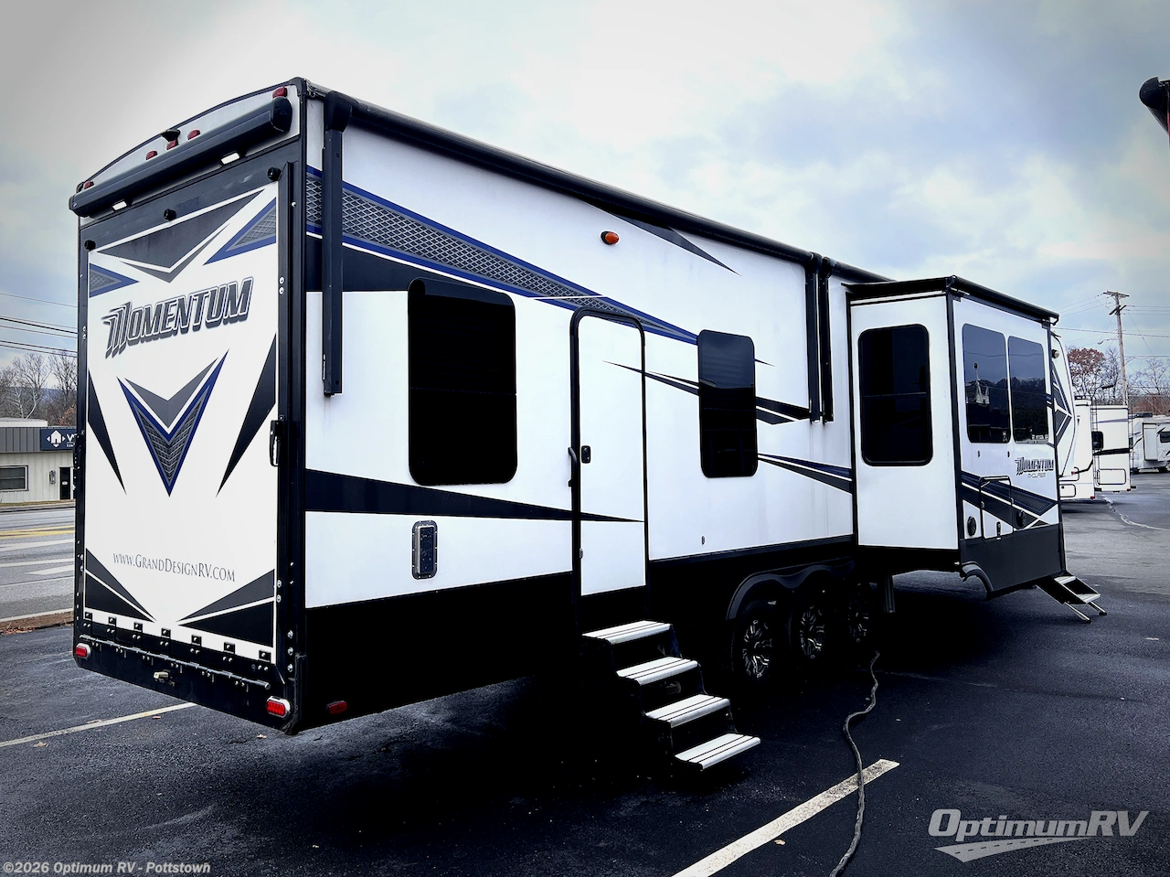 2019 Grand Design Momentum M-Class 398M - Used Fifth Wheel For Sale by Optimum RV - Pottstown in Pottstown, Pennsylvania features Slideout, Awning