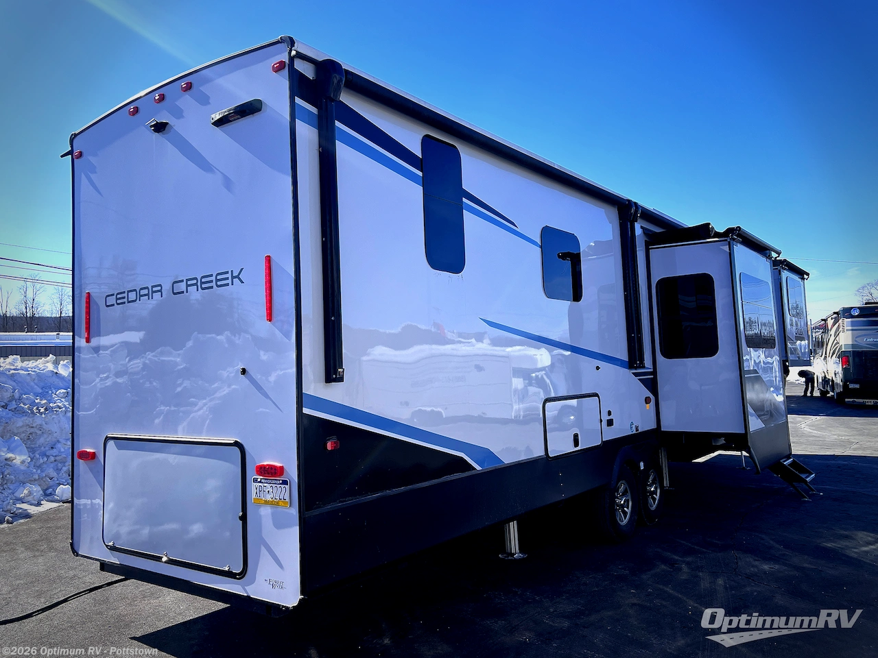 2024 Forest River Cedar Creek 371FL - Used Fifth Wheel For Sale by Optimum RV - Pottstown in Pottstown, Pennsylvania features Awning, Slideout