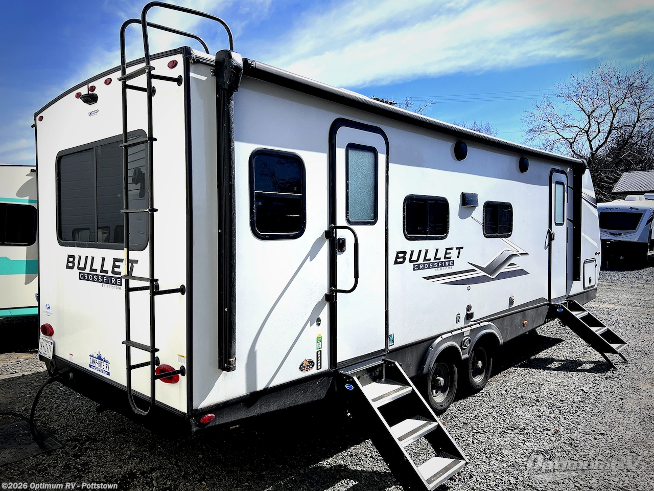 2024 Keystone Bullet Crossfire Double Axle 2530RD - Used Travel Trailer For Sale by Optimum RV - Pottstown in Pottstown, Pennsylvania features Slideout, Awning