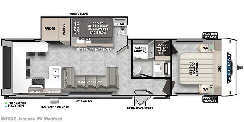 2025 Forest River Salem 29VIEW - New Travel Trailer For Sale by Johnson RV Medford in Medford, Oregon