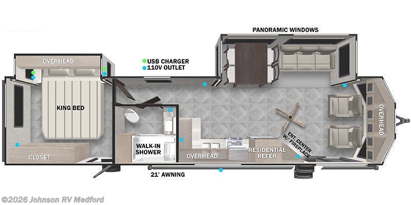 2025 Forest River Salem Villa 353FLFB - New Destination Trailer For Sale by Johnson RV Medford in Medford, Oregon
