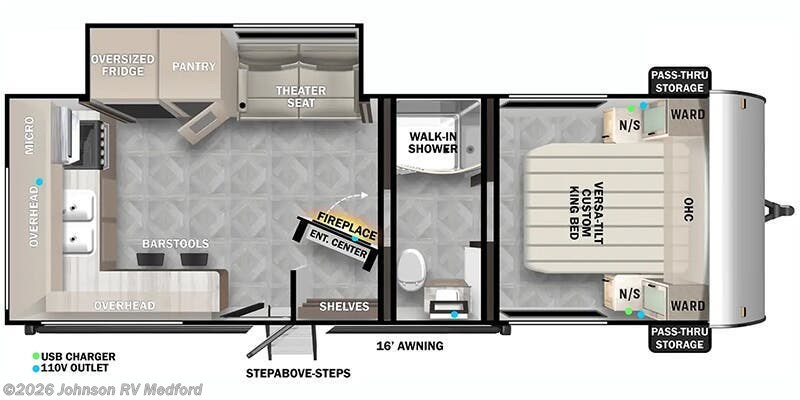 2026 Forest River Salem Northwest 22ERAS - New Travel Trailer For Sale by Johnson RV Medford in Medford, Oregon