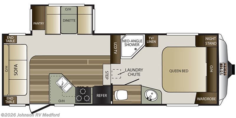 2016 Keystone Cougar Half-Ton 244RLSWE - Used Fifth Wheel For Sale by Johnson RV Medford in Medford, Oregon