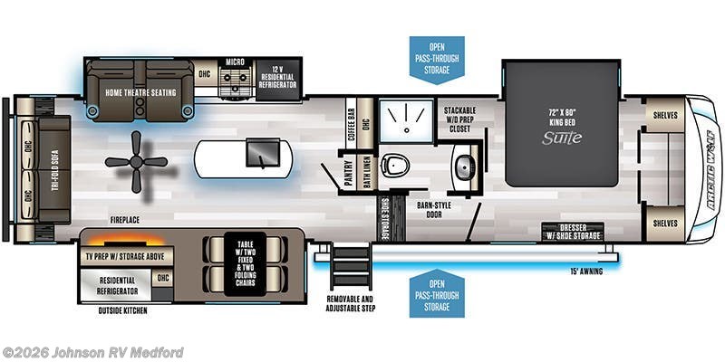 2021 Forest River Cherokee Arctic Wolf 3550 SUITE - Used Fifth Wheel For Sale by Johnson RV Medford in Medford, Oregon