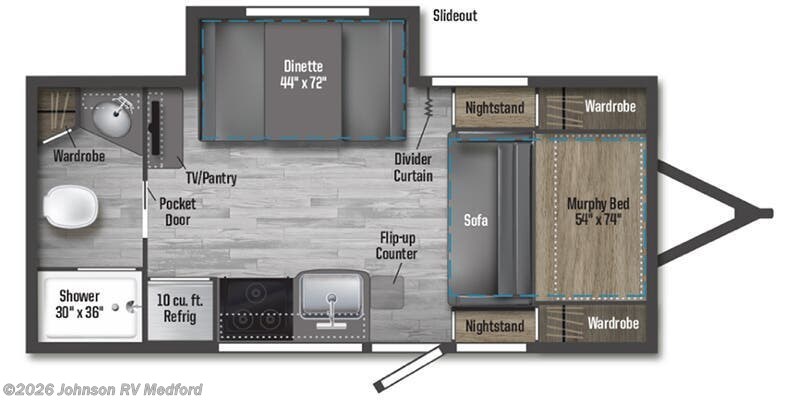 2026 Winnebago Micro Minnie 2108DS - New Travel Trailer For Sale by Johnson RV Medford in Medford, Oregon