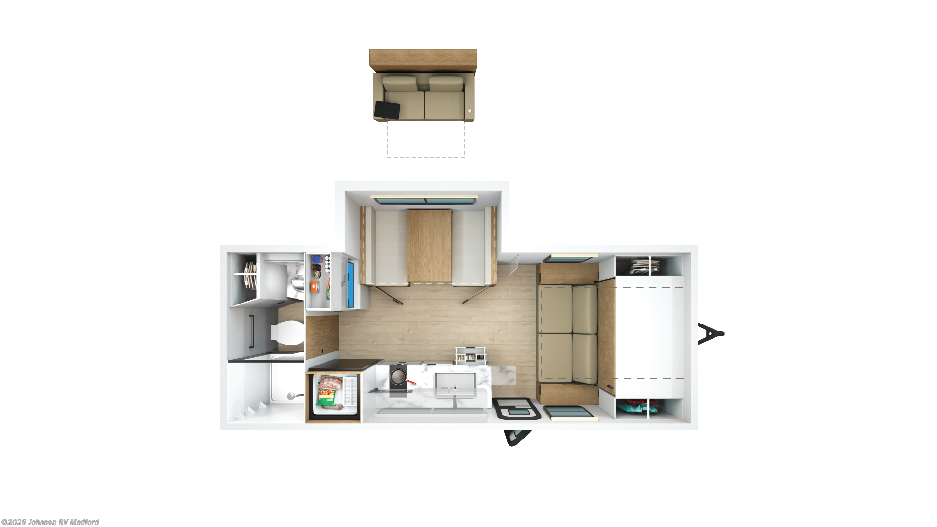 New 2026 Winnebago Micro Minnie 2108DS available in Medford, Oregon