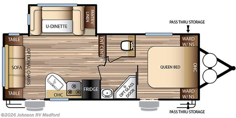 2016 Forest River EVO T2460 - Used Travel Trailer For Sale by Johnson RV Medford in Medford, Oregon
