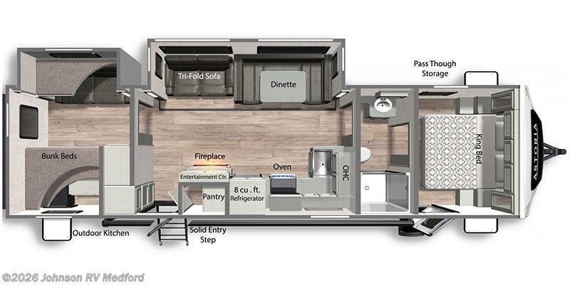 2022 Dutchmen Astoria 3203BH - Used Travel Trailer For Sale by Johnson RV Medford in Medford, Oregon